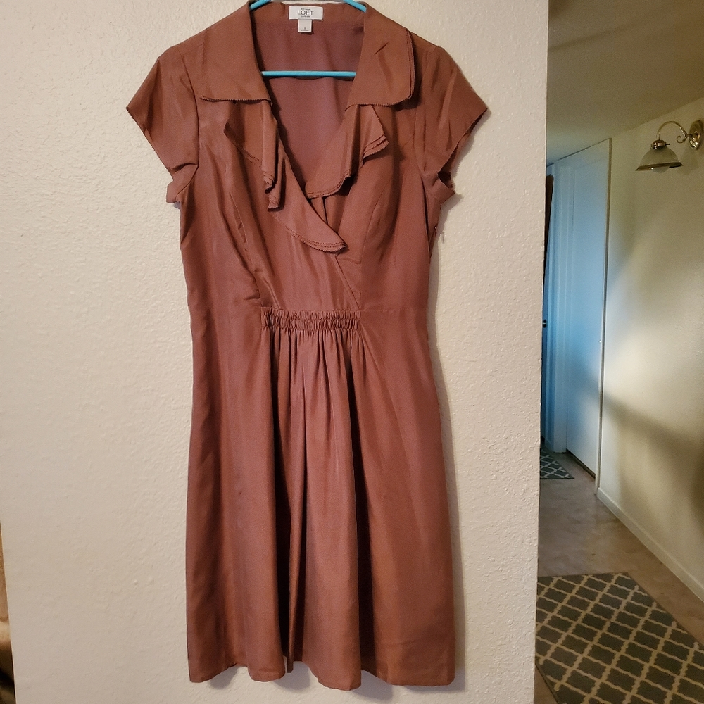 Vintage silk knee length dress